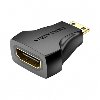 Video mikseri - Переходник с женского HDMI на мужской Mini HDMI Vention AISB0 (черный) AISB0 - быстрый заказ от производителя