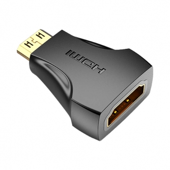 Video mikseri - Переходник с женского HDMI на мужской Mini HDMI Vention AISB0 (черный) AISB0 - быстрый заказ от производителя