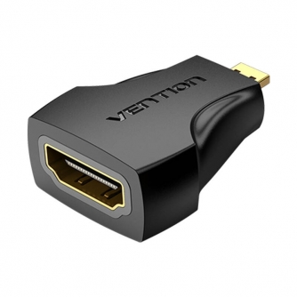 Video mikseri - Переходник с женского HDMI на мужской Micro HDMI Vention AITB0 (черный) AITB0 - быстрый заказ от производителя