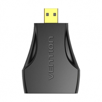 Video mikseri - Переходник с женского HDMI на мужской Micro HDMI Vention AITB0 (черный) AITB0 - быстрый заказ от производителя