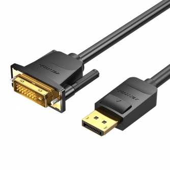 Video vadi, kabeļi - DisplayPort to DVI Cable 2m Vention HAFBH (Black) HAFBH - ātri pasūtīt no ražotāja