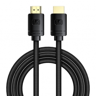 Discontinued - Baseus High Definition Series HDMI 2.1 cable, 8K 60Hz, 3D, HDR, 48Gbps, 2m (black) CAKGQ-K01