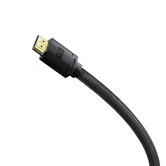 Discontinued - Baseus High Definition Series HDMI 2.1 cable, 8K 60Hz, 3D, HDR, 48Gbps, 2m (black) CAKGQ-K01