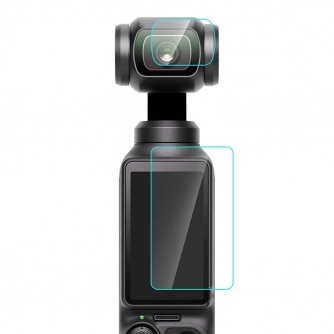 Accessories for Action Cameras - Puluz Tempered Glass Lens and Screen Protector DJI OSMO Pocket 3 PU950T - quick order from manufacturer