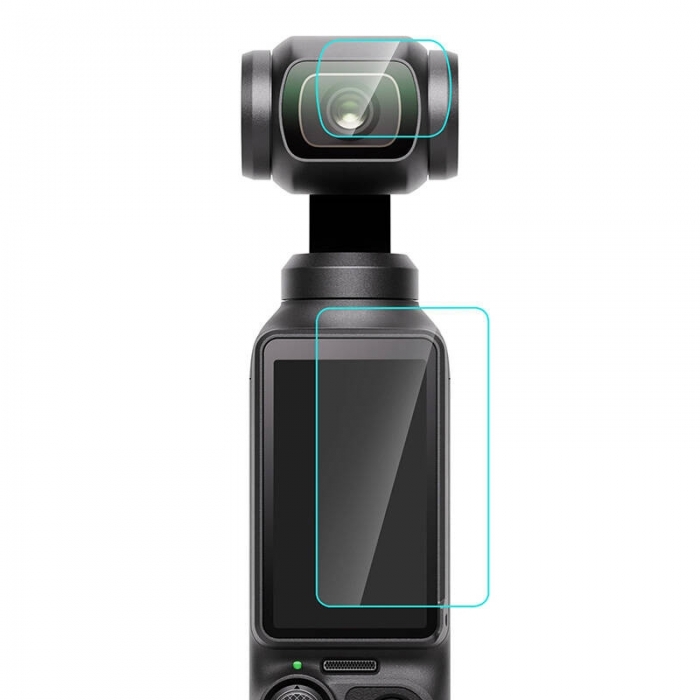 Vairs neražo - Puluz rūdīta stikla objektīva un ekrāna aizsargs DJI OSMO Pocket 3 PU950T