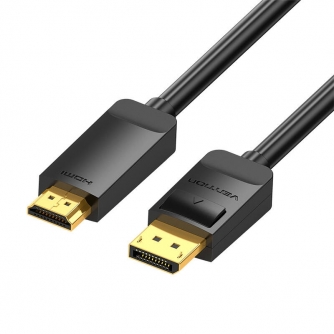 Video vadi, kabeļi - 4K DisplayPort to HDMI Cable 2m Vention HAGBH (Black) - быстрый заказ от производителя