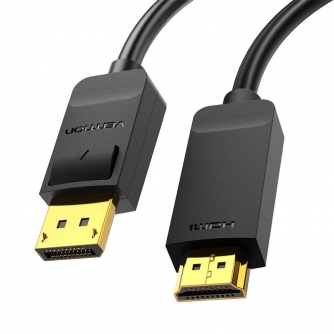 Wires, cables for video - 4K DisplayPort to HDMI Cable 2m Vention HAGBH (Black) HAGBH - quick order from manufacturer