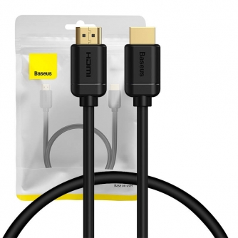 HDMI uz HDMI Baseus augstas izšķirtspējas kabelis 0,5 m (melns) WKGQ030001