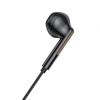 Vairs neražo - Wired in-ear headphones Vipfan M11, USB-C (black) M11-black 