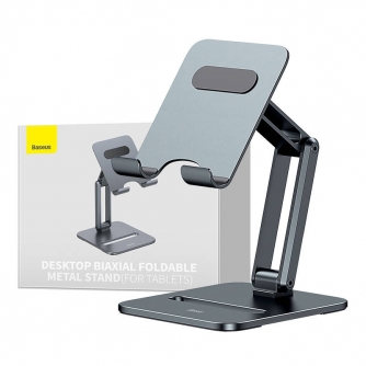 Telefonu statīvi - Baseus Biaxial stand holder for tablet (gray) LUSZ000113 - быстрый заказ от производителя