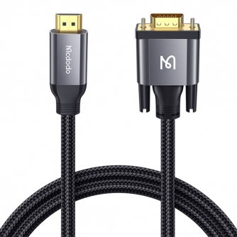 Больше не производится - Переходник HDMI на VGA Mcdodo CA-7770, 2м (черный) CA-7770