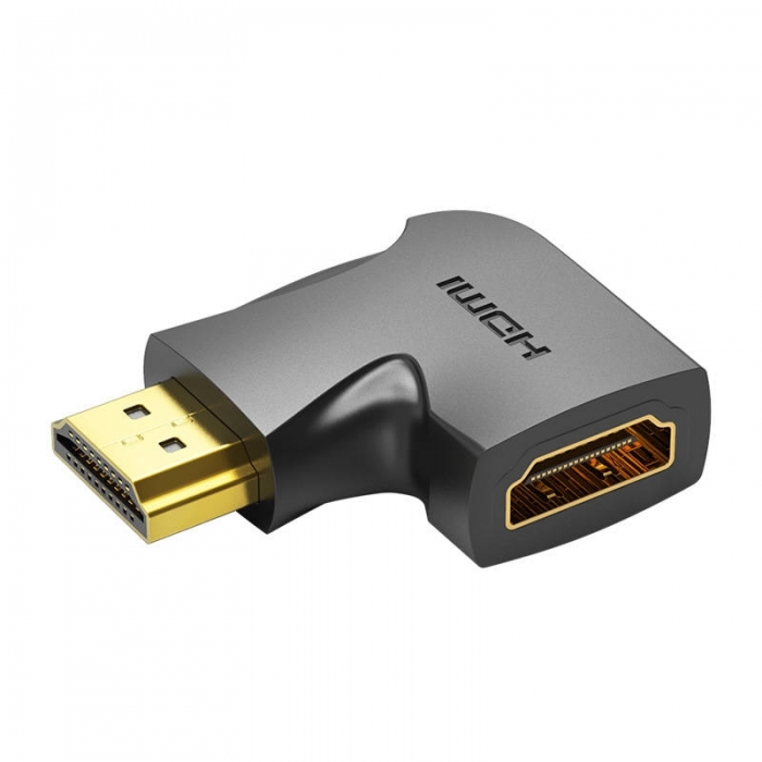 Video mikseri - HDMI 90 grādu adapteris Vention 4K 60Hz, AIOB0-2 (melns) 2 gab AIQB0-2 - ātri pasūtīt no ražotāja