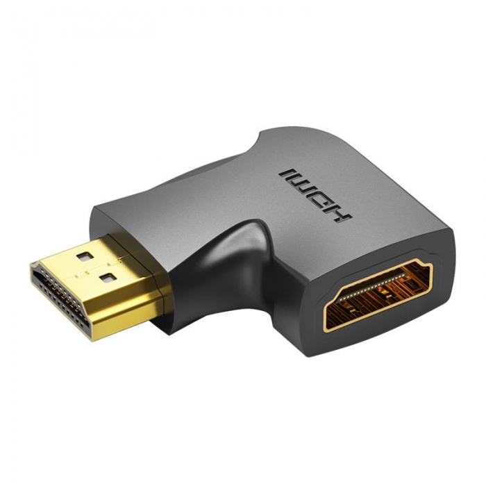 Video mikseri - Переходник HDMI 90 градусов Vention 4K 60Hz, AIQB0 (черный) AIQB0 - купить сегодня в магазине и с доставкой