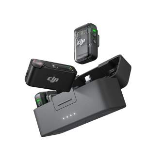 Wireless Lavalier Microphones - DJI Mic 2 wireless microphone lavalier double kit 2 TX + 1 RX + Charging Case, - buy today in store and with delivery