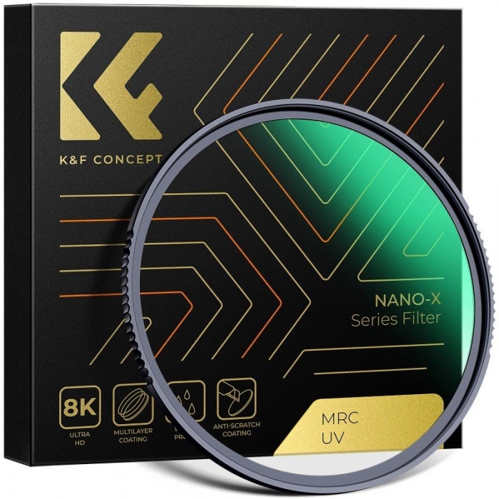 UV aizsargfiltri - K&F Concept Nano-X MCUV UV filter - 55 mm - быстрый заказ от производителя