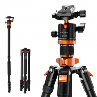 Foto statīvi - K&F Concept K254A3 tripod with BH-28L ball head - быстрый заказ от производителя