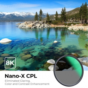 CPL polarizācijas filtri - K&F Concept Nano-X CPL circular polarizing filter - 77 mm - ātri pasūtīt no ražotāja