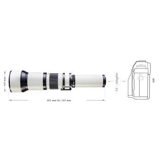 CINEMA Video Lenses - Walimex pro 650-1300/8-16 DSLR C-Mount white - quick order from manufacturer