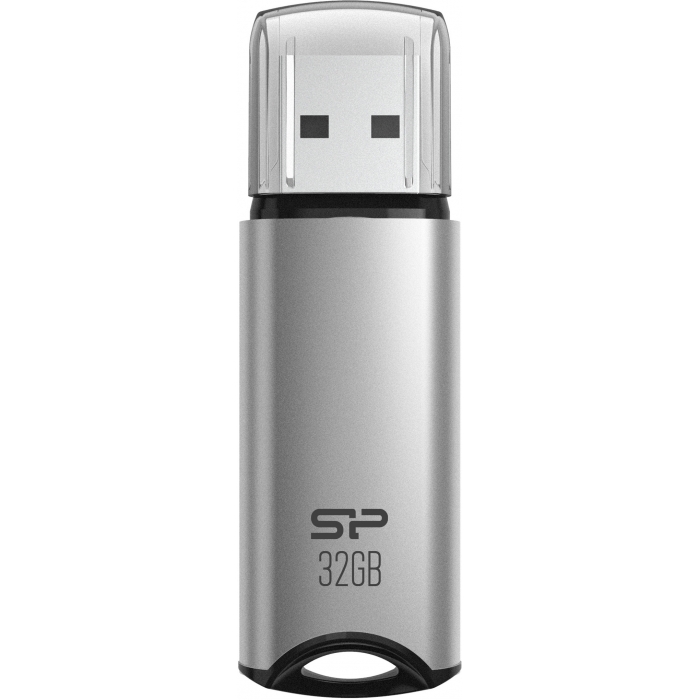 USB memory stick - Silicon Power flash drive 32GB Marvel M02, silver SP032GBUF3M02V1S - quick order from manufacturer