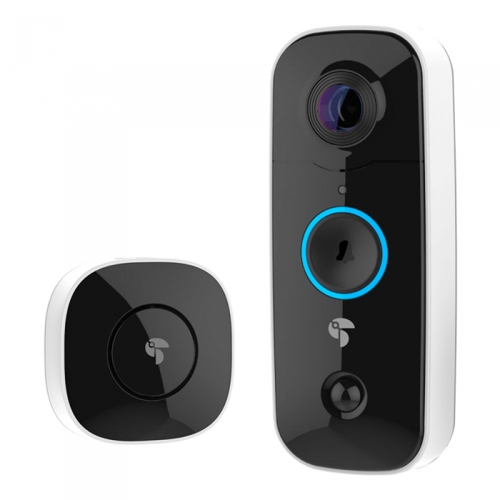 Straumēšanai - Toucan Wireless Video Doorbell with internal Chime - ātri pasūtīt no ražotāja