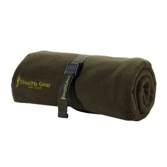 Binoculars - Stealth Gear Fleece Blanket 710022 - 150x200cm, Green, Soft. - quick order from manufacturer