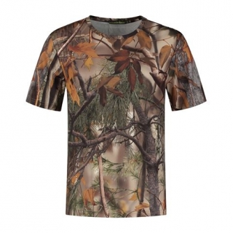 Kamuflāža - Stealth Gear T-shirt Short Sleeve Camo Forest Print size S - быстрый заказ от производителя