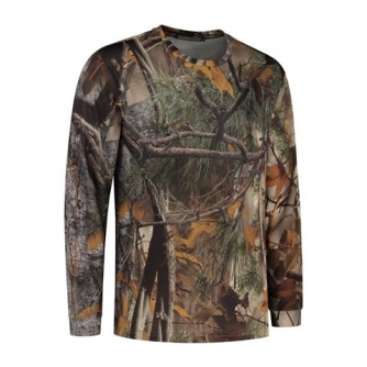 Kamuflāža - Stealth Gear T-shirt Long Sleeve Camo Forest Print size S - быстрый заказ от производителя