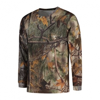 Kamuflāža - Stealth Gear T-shirt Long Sleeve Camo Forest Print size S - быстрый заказ от производителя