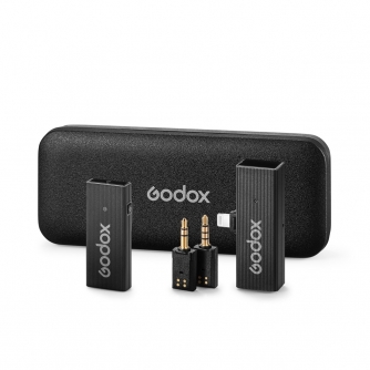 Wireless Lavalier Microphones - Godox MoveLink Mini LT Kit 1 (Black) - quick order from manufacturer