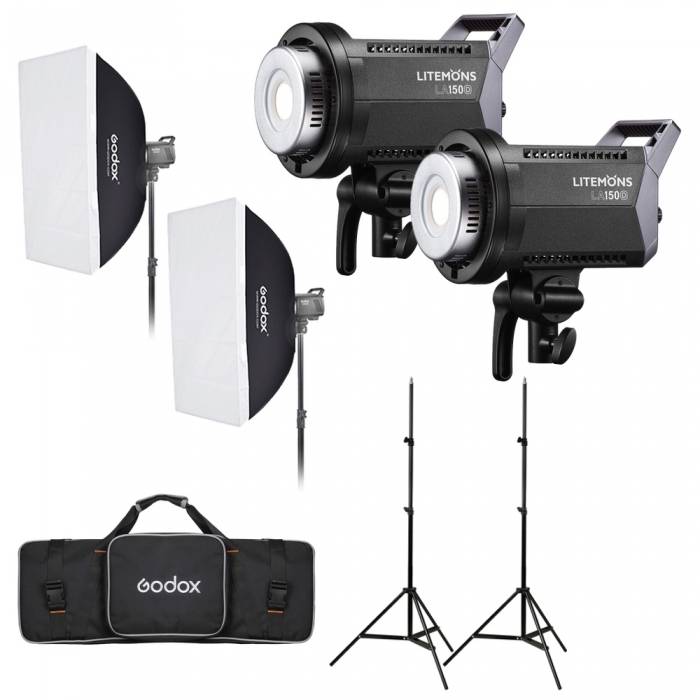 LED Monobloki - Godox Litemons LA150D Daylight Duo Kit LA150D DUO - быстрый заказ от производителя