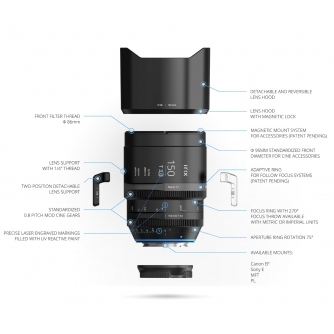 SLR Objektīvi - Irix Cine Lens 150mm Macro 1:1 T3.0 for Canon (Metric) IL C150 EF M - ātri pasūtīt no ražotāja