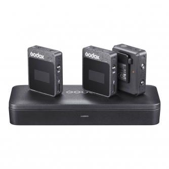 Wireless Lavalier Microphones - Godox MoveLink II M2 (Black) wireless microphone system - quick order from manufacturer