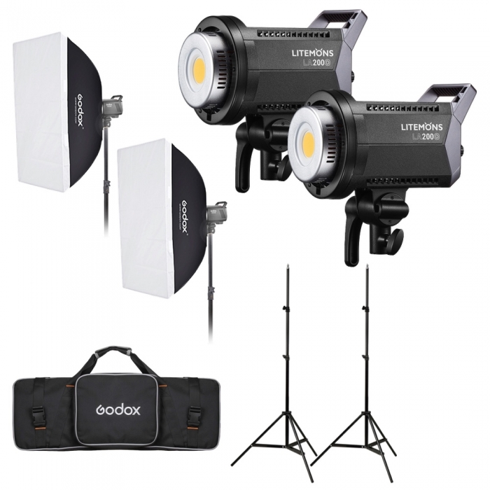 Monolight Style - Godox Litemons LA200D Daylight Duo Kit LA200D DUO - quick order from manufacturer