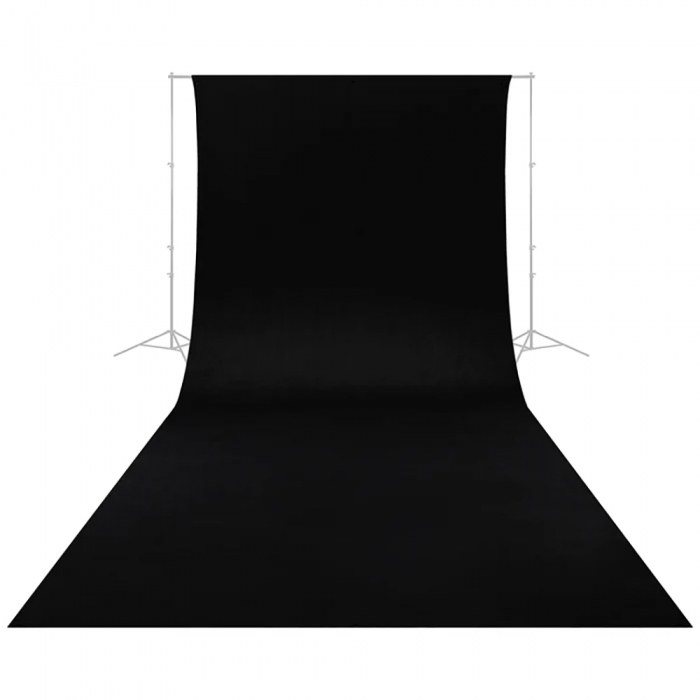 Turētāji - Caruba Wrinkle Resistant Backdrop 2,60 x 6 Meter Black WRB 1B - ātri pasūtīt no ražotāja