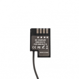 DC adapteriai - Caruba Panasonic DMW-BLF19 Dummy Batterij USB Type C Veer cord PD DCC12 - быстрый заказ от производителя