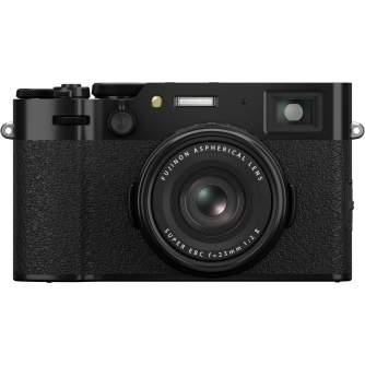 Compact Cameras - FUJIFILM X100VI Black Digital camera 40.2MP APS-C 35mm F2 IBIS 6.2K ND-filter - buy today in store and with delivery