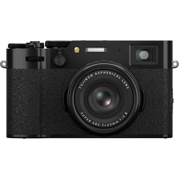 Kompaktkameras - FUJIFILM X100VI Black Digitālā kamera 40.2MP APS-C 35mm F2 IBIS 6.2K ND-filtrs - perc šodien veikalā un ar piegādi