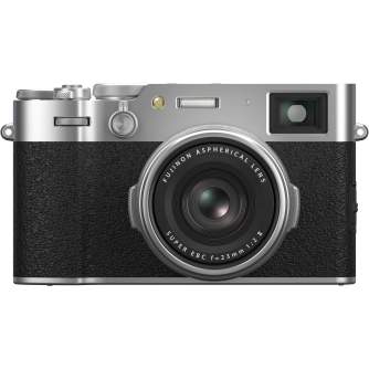 Kompaktkameras - FUJIFILM X100VI Silver Цифровая фотокамера 40,2 Мп APS-C 35 мм F2 IBIS 6,2K ND-фильтр - купить сегодня в магази