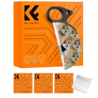 Special Filter - K&F Concept 79MM,Nano-B Series Hand-held semi-circular Prism Effect Filter with 3pcs vacuum cleaning cloths KF01.2491 - quick order from manufacturer