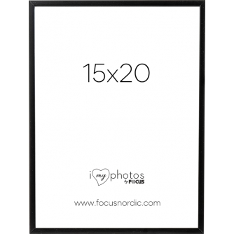 Photo Frames - Focus 15x20cm Black Wood Frame with Glass - ROCK - quick order from manufacturer