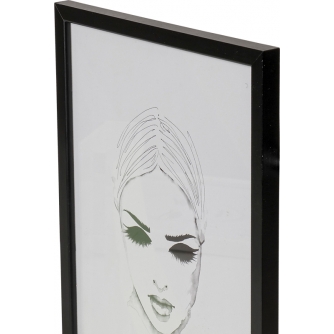 Foto rāmīši - Focus 15x20cm Black Wood Frame with Glass - ROCK - ātri pasūtīt no ražotāja