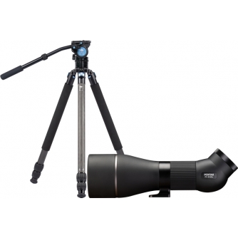 Spotting Scopes - RICOH/PENTAX PENTAX SPOTTINGSCOPE PF-85EDA WITH SIRUI R-3213X+VH-10X TRIPOD 127335 - quick order from manufacturer