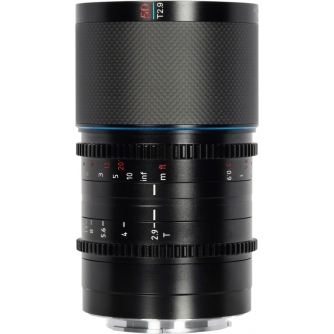 CINEMA Video Lenses - SIRUI ANAMORPHIC LENS SATURN 50MM T2.9 1.6X CARBON FIBER FULL FRAME E-MOUNT (BLUE FLARE) SATURN E50B - quick order from manufacturer