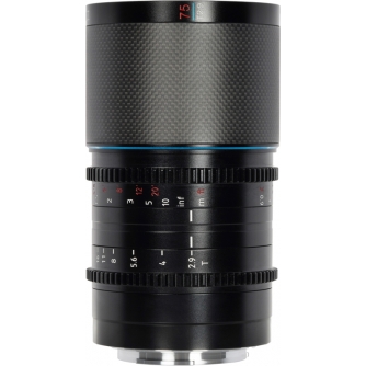 CINEMA Video Lenses - SIRUI ANAMORPHIC LENS SATURN 75MM T2.9 1.6X CARBON FIBER FULL FRAME E-MOUNT (BLUE FLARE) SATURN E75B - quick order from manufacturer