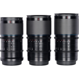 CINEMA Video Lenses - SIRUI ANAMORPHIC LENS SATURN KIT 35, 50 & 75MM T2.9 1.6X CARBON FIBER FF E-MOUNT (NEUTRAL FLARE) SATURN 3S-EN - quick order from manufacturer