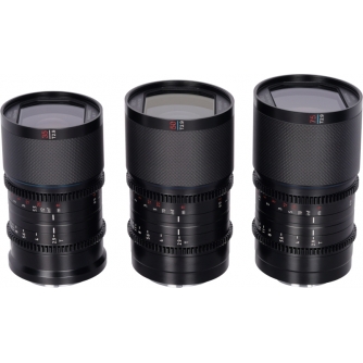 CINEMA Video Lenses - SIRUI ANAMORPHIC LENS SATURN KIT 35, 50 & 75MM T2.9 1.6X CARBON FIBER FF E-MOUNT (NEUTRAL FLARE) SATURN 3S-EN - quick order from manufacturer