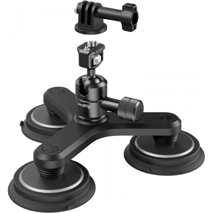 Video stabilizatoru aksesuāri - SMALLRIG 4468 TRIPLE MAGNETIC SUCTION CUP MOUNTING SUPPORT KIT FOR ACTION CAMERAS 4468 - ātri pasūtīt no ražotāja