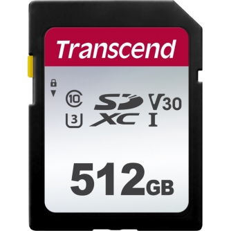 Atmiņas kartes - TRANSCEND SILVER 300S SDXC UHS-I U3 (V30) R100/W55 512GB TS512GSDC300S - ātri pasūtīt no ražotāja