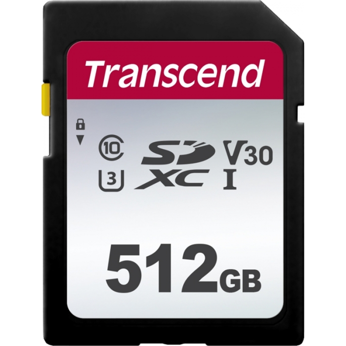 Memory Cards - TRANSCEND SILVER 300S SDXC UHS-I U3 (V30) R100/W55 512GB TS512GSDC300S - quick order from manufacturer