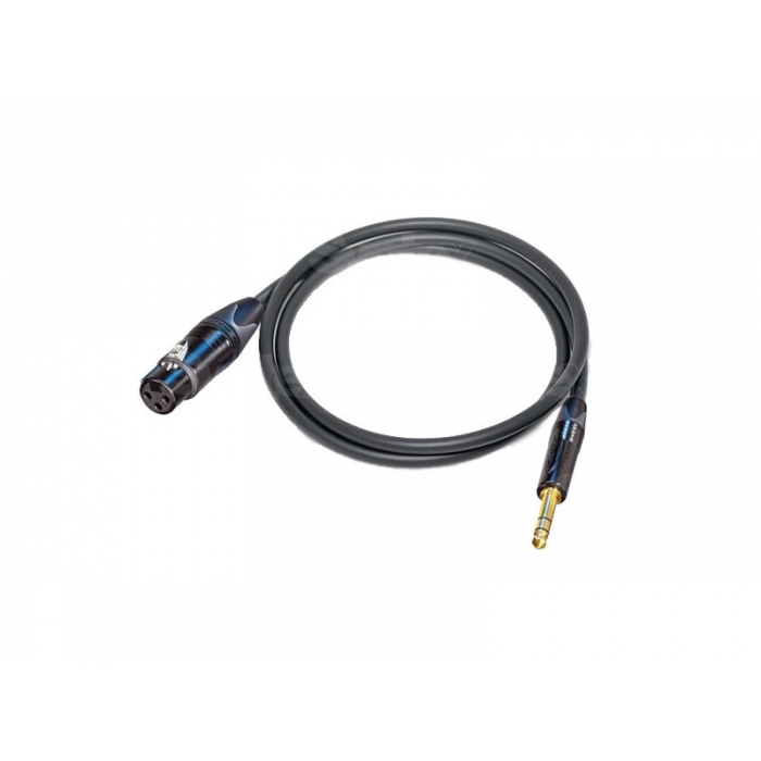 Audio vadi, adapteri - Canare L-2T2S microphone cable 6,0mm, XLR (F) / JACK TRS 6,3mm 2m, BLK CA-2TS-F/TRS-BLK-2 - ātri pasūtīt no ražotāja